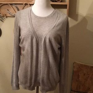 Pretty cashmere/wool mix sweater set.